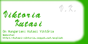 viktoria kutasi business card